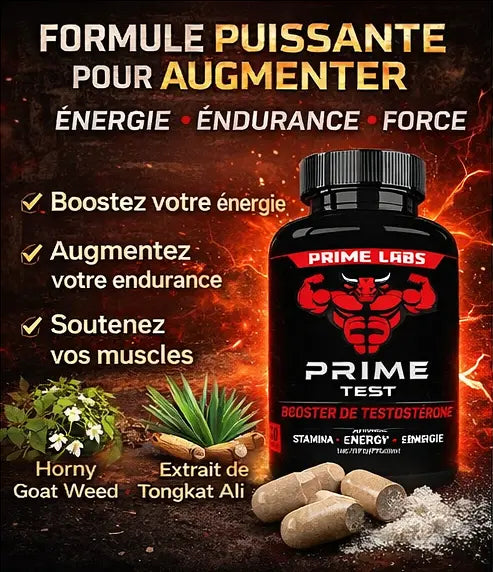 PRIMELABS™  Booster de Testostérone Pour Hommes - 60 Comprimés