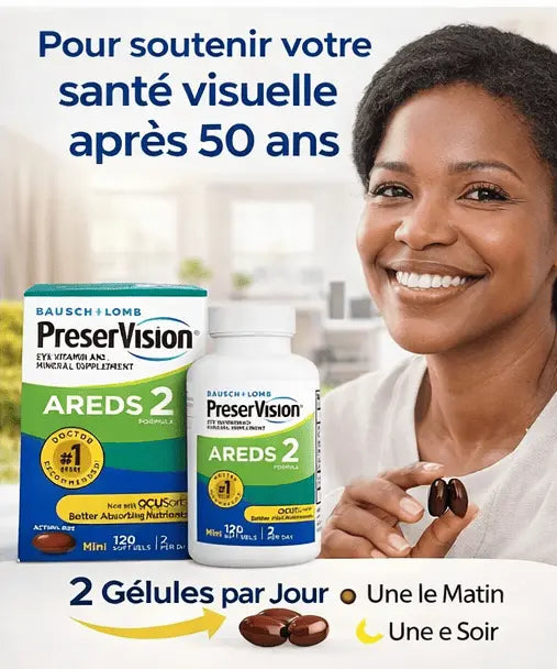 PreserVision™ Complément Pour Les Yeux Avec Vitamine C, Vitamine E, Zinc et Cuivre - 120 Capsules