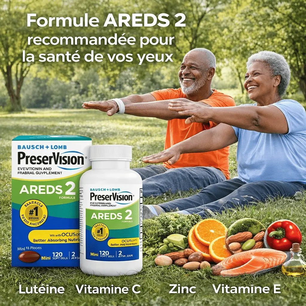 PreserVision™ Complément Pour Les Yeux Avec Vitamine C, Vitamine E, Zinc et Cuivre - 120 Capsules
